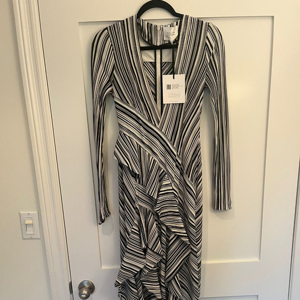 Striped Galvan Dress